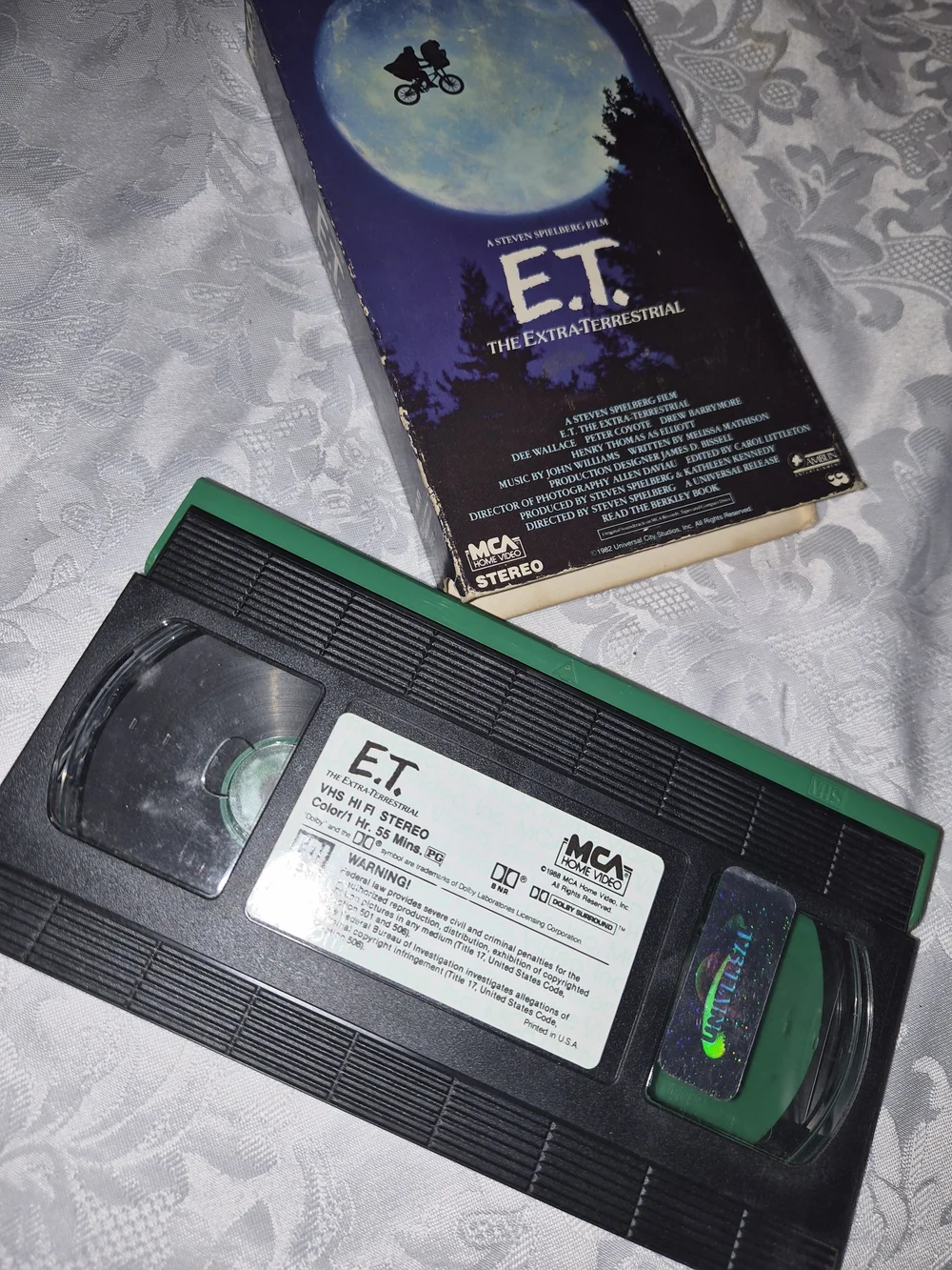 E.T. The Extra-Terrestrial VHS Movie - Blue